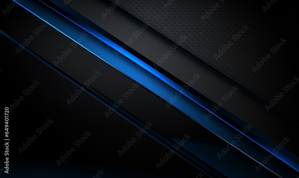 A minimalistic black and blue background featuring a 3D effect and shadow, optimized for product presentation and copy space. A minimalistic black and blue background featuring a 3D effect and shadow, optimized for product presentation and copy space.