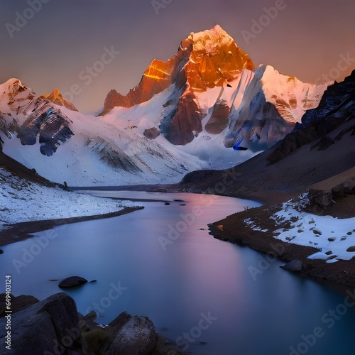 sunrise over the mountains