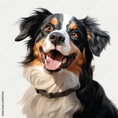 Dog isolated on white background