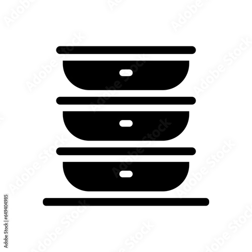 plates glyph icon