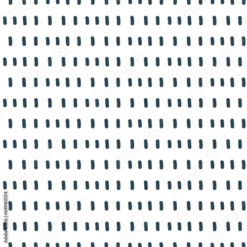 Navy blue abstract geometric strokes pattern in rustic doodle style. Simple ink stripes texture on a white background looks neutral and organic. Masculine seamless vector geometry pattern.