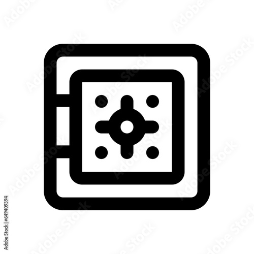 safebox line icon