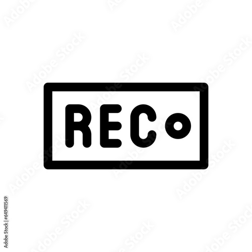 rec line icon