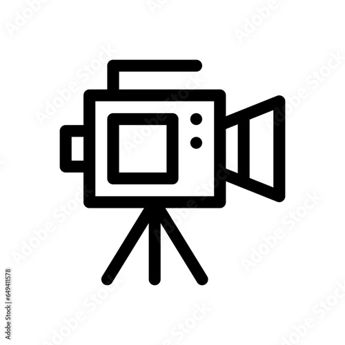 video recorder line icon