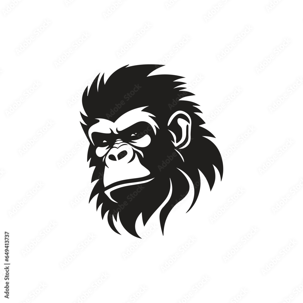 Aggressive Gorilla logo vector template