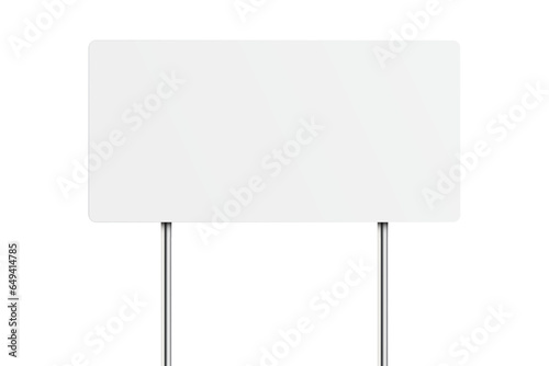 road blank white sign. vector illustration isolated on white background. 