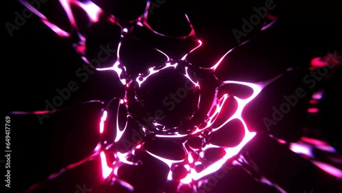 4K Video background loop organic sci-fi purple plasma