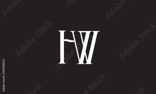 HW, WH , H , W, Abstract Letters Logo Monogram	