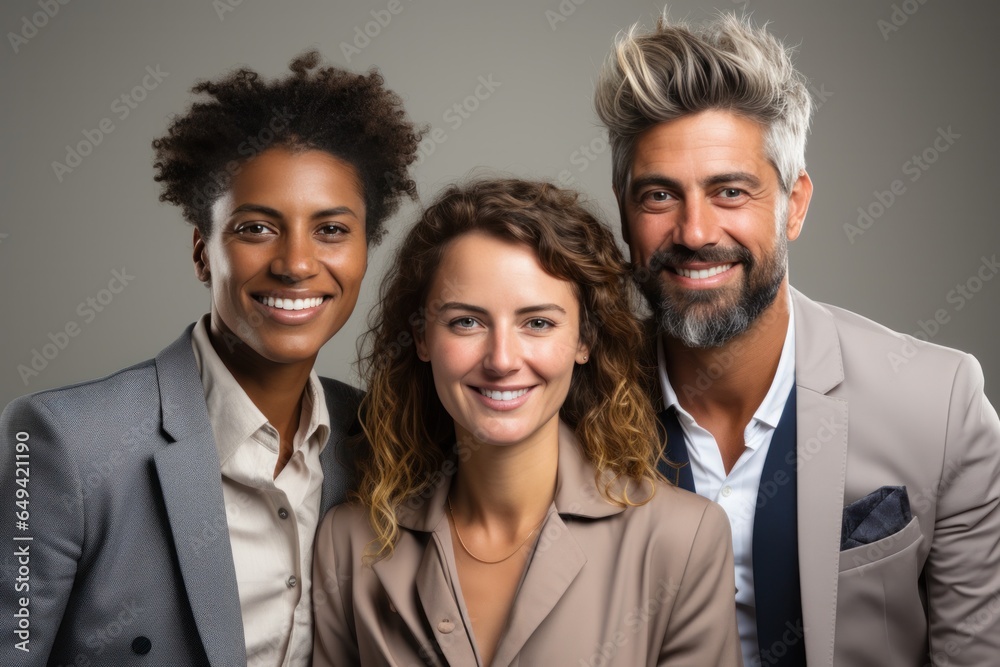 portrait of a business team standing together portrait of a business team standing together