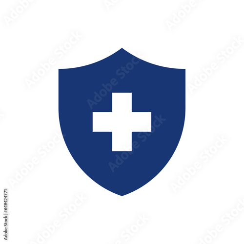 Shield with cross icon