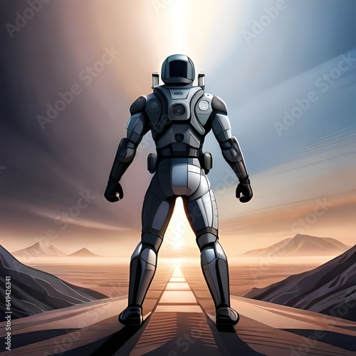 robot in space © Hamad