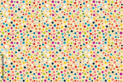 Seamless vector pattern abstract polka dots speckles Perfect summer spring print children s fabrics Satin silk cotton Bed linen Wrapping paper Typography design Tablecloths Scrapbooking Cardmaking