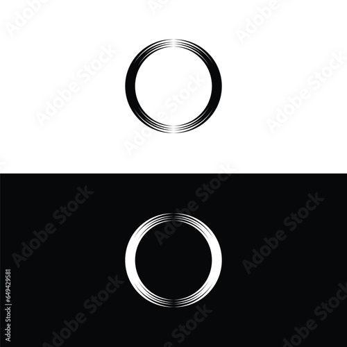 Circle vector logo template design