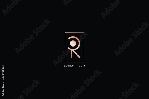 rc abstract letter modern style company brand abstract style design creative golden wordmark design typography , cr lettermark, Rc logo