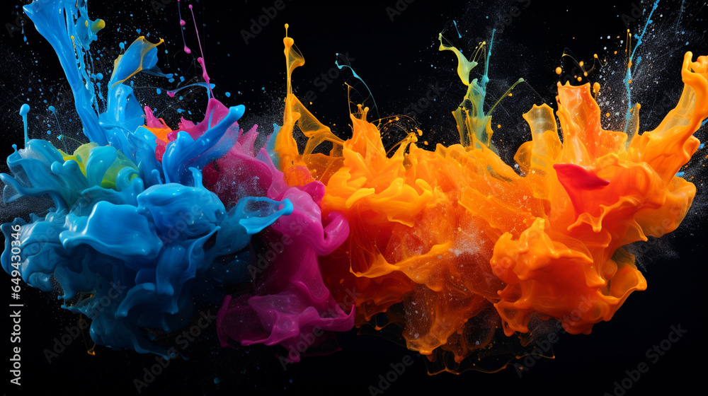 Fototapeta premium Paint splash. Abstract background art design