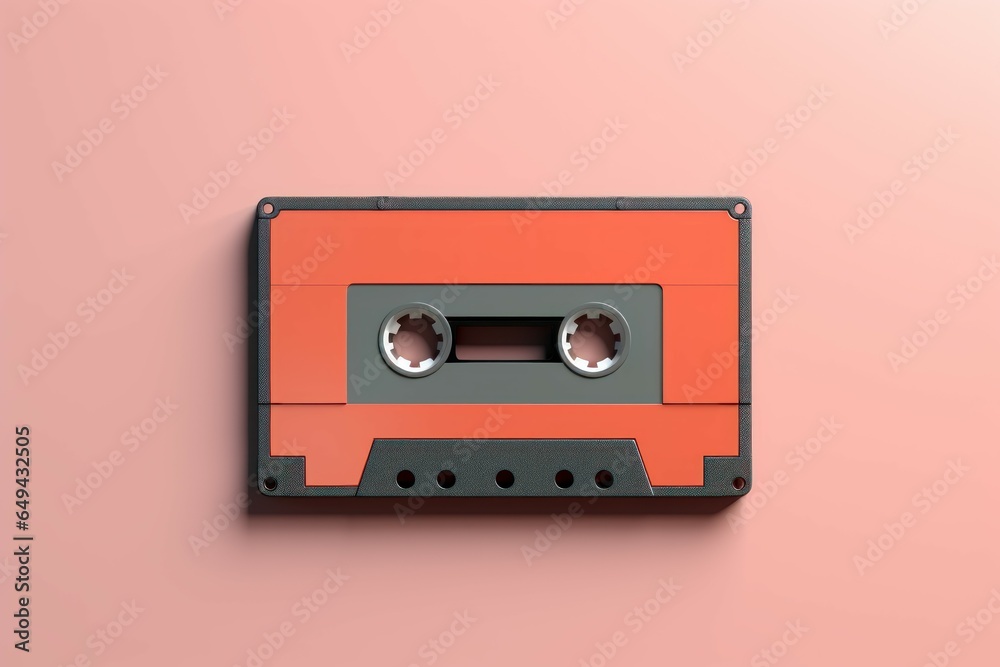 Cassette tape background. Generate Ai Cassette tape background. Generate Ai