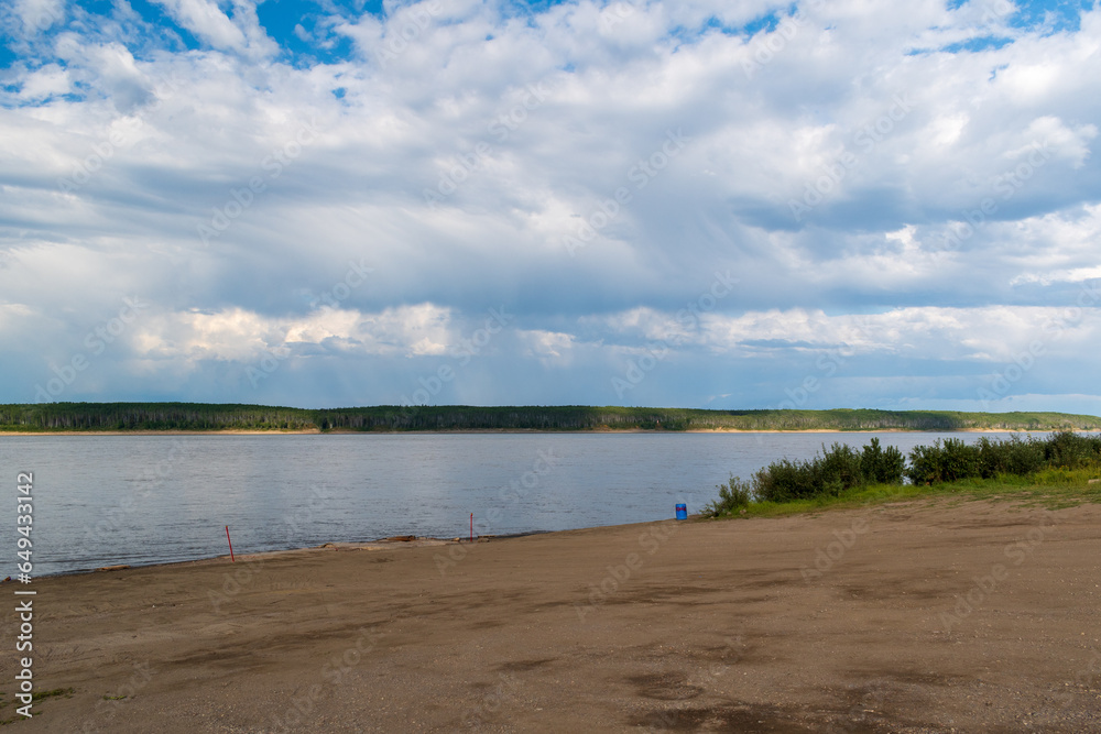 Mackenzie River Near Fort Simpson, Northwest Territories, Canada
