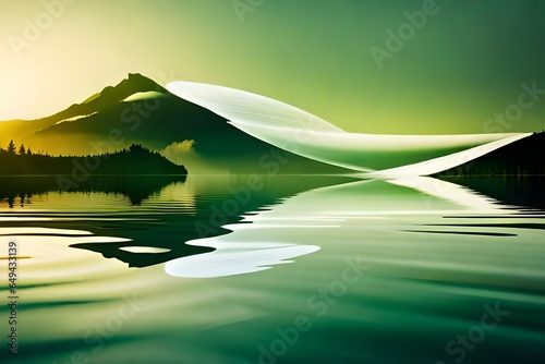 lake in the mountains
