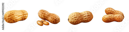 Peanut clipart collection, vector, icons isolated on transparent background