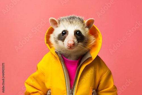 Heavy Possum Anthropomorphic Bright Colors Trendy
