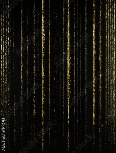 vertical Black background with grunge texture decorated with Shiny golden lines. black gold luxury background, made by Ai