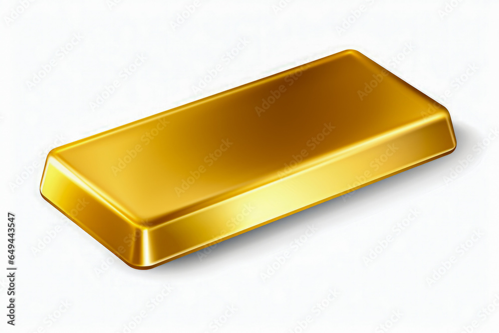 Gold bar isolated on white background. Gold bar isolated on white background.