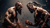 The battle of two mixed martial arts fighters