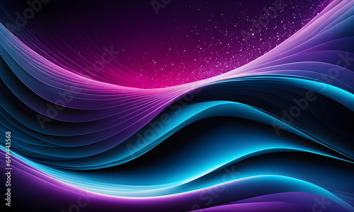 Abstract Geometric Background Art Neon Design with Pink and Purple Colors - ai generated