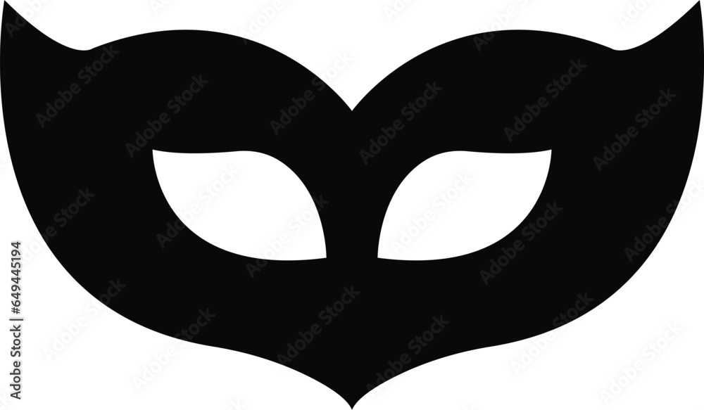 Masquerade vector icon on white background. Comic and tragic mask icon