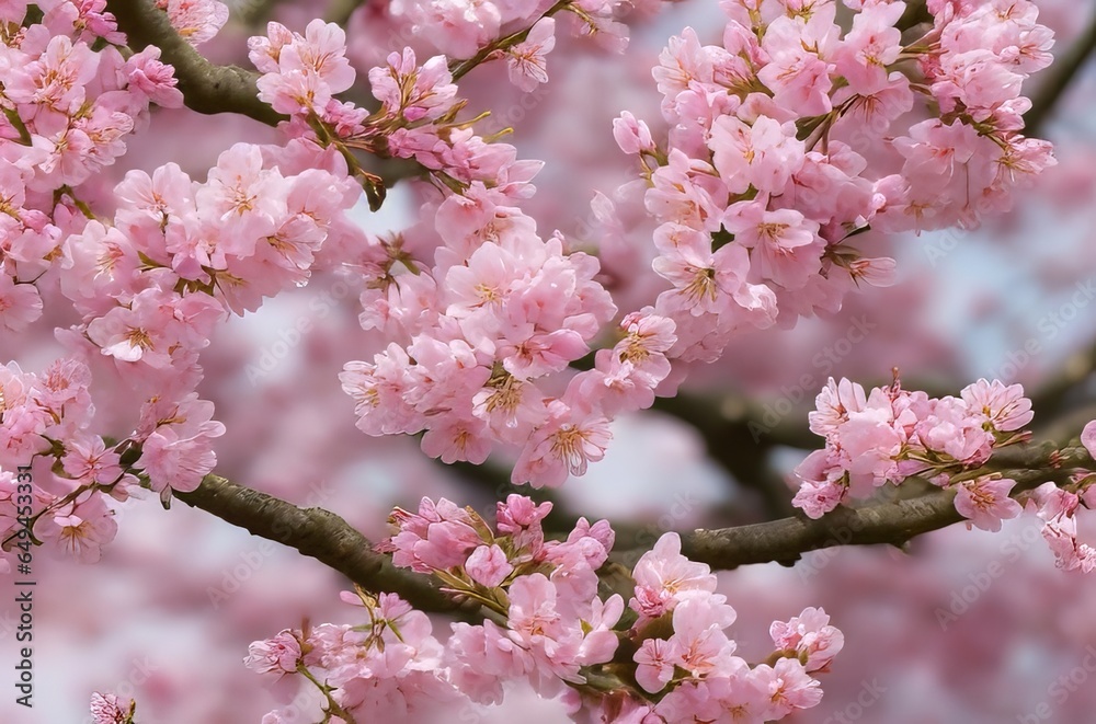 Beautiful sakura flower (cherry blossom) in spring. sakura tree flower on blue sky. Beautiful sakura flower (cherry blossom) in spring. sakura tree flower on blue sky.