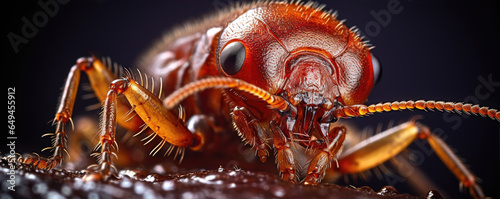 Bed bug super detail, macro shot. Bedbug photo