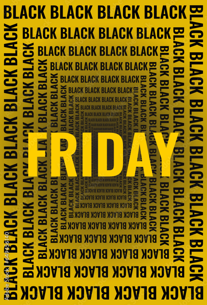Black Friday sale vector design. Elegant holiday poster. Vector illustration