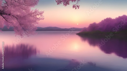 sunrise on the lake