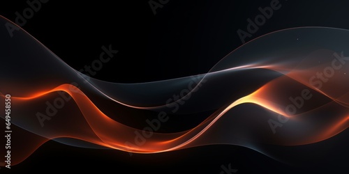 Carbon Creative Abstract Wavy Texture. Screen Wallpaper. Digiral Art. Abstract Bright Surface Liquid Horizontal Background. Ai Generated Vibrant Texture Pattern.