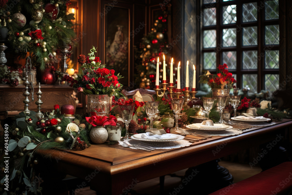 beautiful Christmas diner table beautiful Christmas diner table