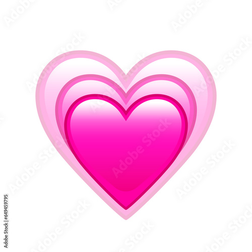 Growing Heart Emoji isolated. Emoticons symbol modern, simple, vector emoticon.