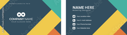 Retro Neon Business Card Design