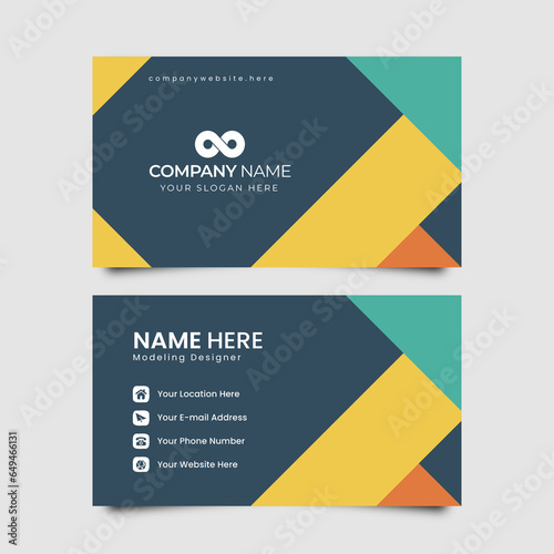Retro Neon Business Card Design