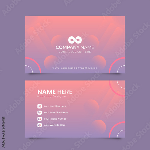 Sleek Minimalist Business Card Template