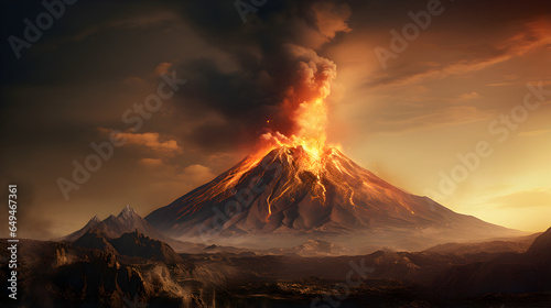 Erupting Volcano - High Resolution