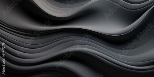 Grey Slime Creative Abstract Wavy Texture. Screen Wallpaper. Digiral Art. Abstract Bright Surface Liquid Horizontal Background. Ai Generated Vibrant Texture Pattern.