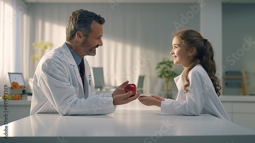 Doctor teaches prevention and good habits
