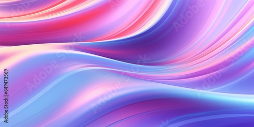 Holo Slime Creative Abstract Wavy Texture. Screen Wallpaper. Digiral Art. Abstract Bright Surface Liquid Horizontal Background. Ai Generated Vibrant Texture Pattern.