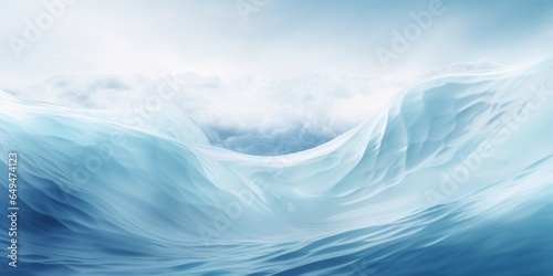 Ice Creative Abstract Wavy Texture. Screen Wallpaper. Digiral Art. Abstract Bright Surface Liquid Horizontal Background. Ai Generated Vibrant Texture Pattern.