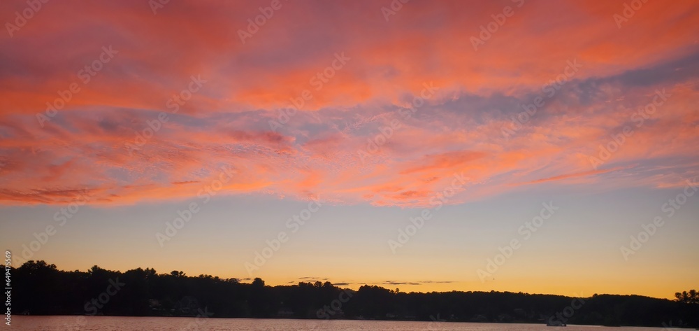 Sebago Lake sunset