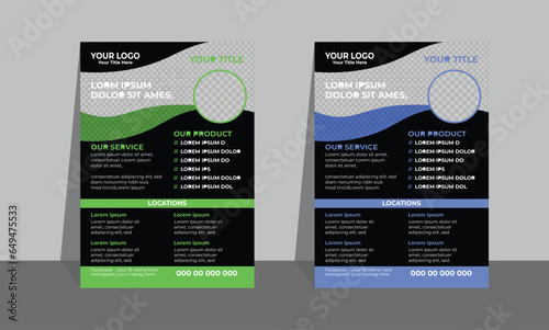 Flyer Design, modern design template for infographics, unique corporate/ medical flyer design, specific color and concept