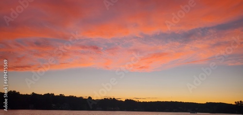 Sebago Lake sunset