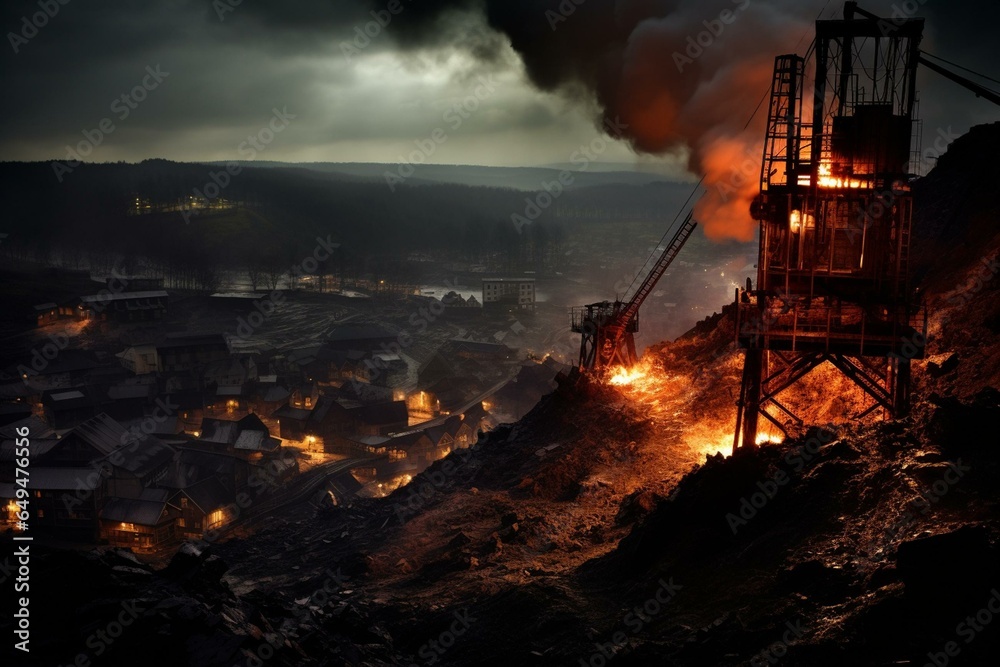 blazing coal mine. Generative AI