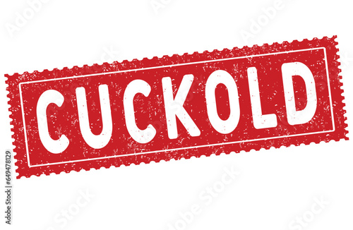 Cuckold grunge rubber stamp