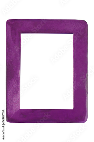 Minimal modern simple purple frame rounded corners chunky style unique
